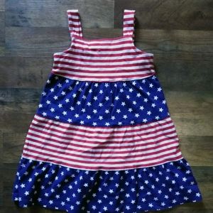 J. Khaki Red, White & Blue Dress Girl's Size: 4